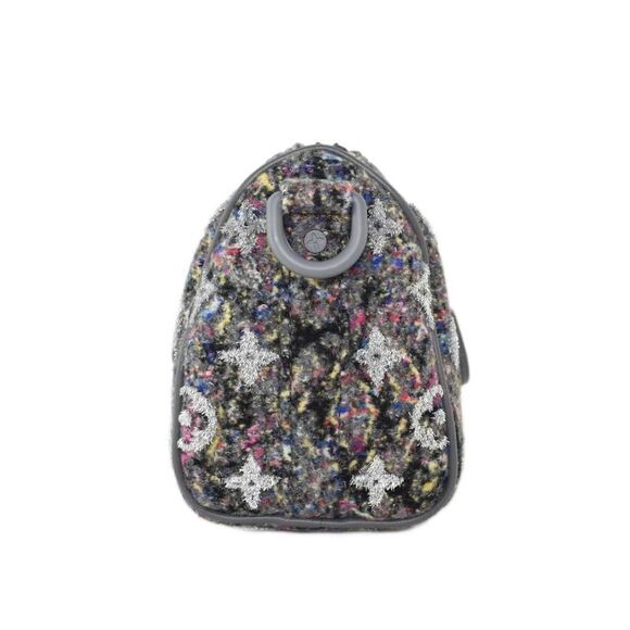 Louis Vuitton Keepall XS Monogram LV Felt Tweed 2WAY Shoulder Bag Handbag Gray - Picture 3 of 9